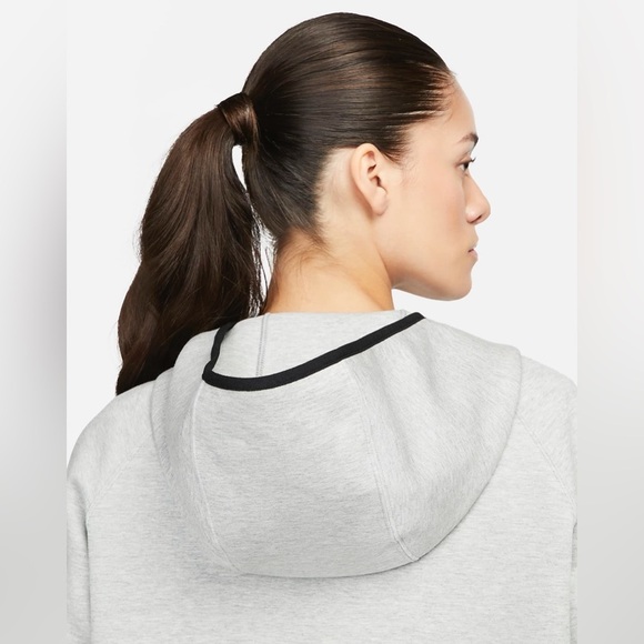 Nike Sportswear Tech Fleece Full Zip Cape Hoodie Jacket Gray SZ S - Picture 4 of 16